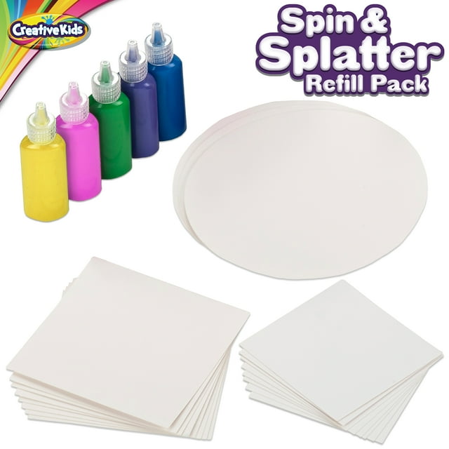Creative Kids Art Kit Spin & Paint Craft Set Refill Pack 5 Paint