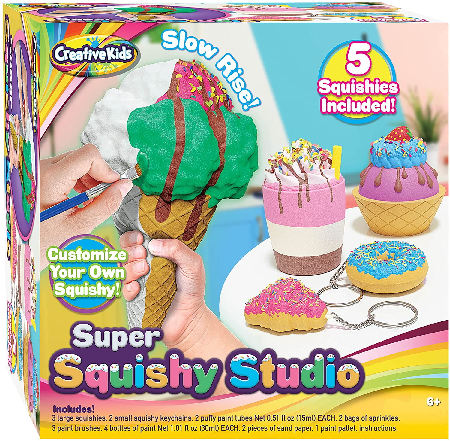  Paint Your Own Squishies Kit, Squishy Painting Kit for Kids,  Boys & Girls Craft Kits, DIY Make Your Own Squishy Set, Arts and Crafts for  Girls Ages 6-8-12, Tween Girl Gifts