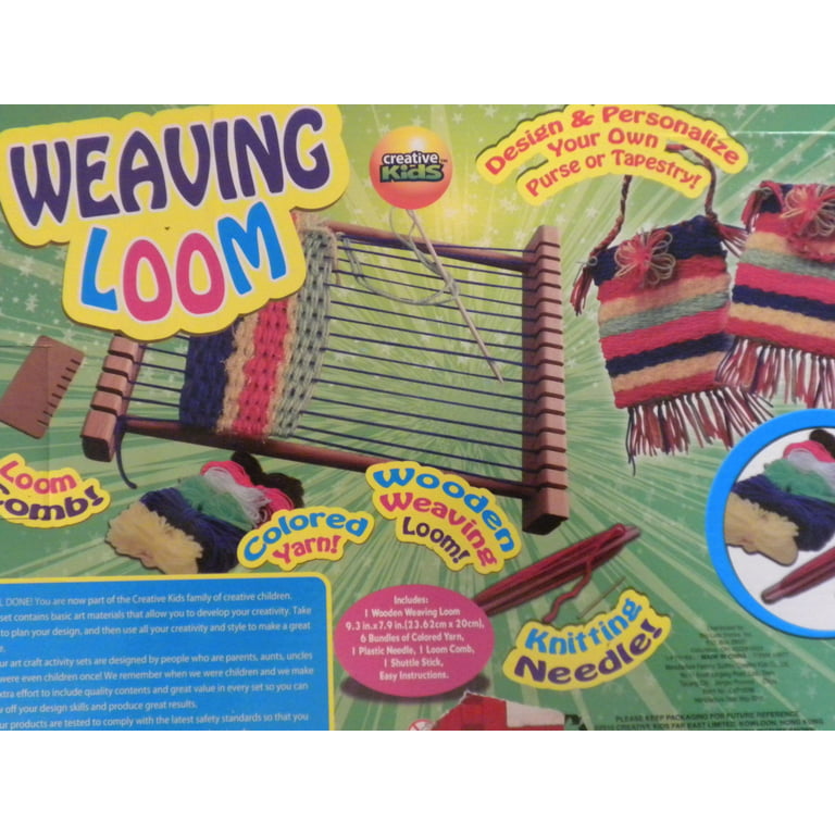 Weaving on a Family or Classroom Weaving Loom with Kids - Buggy