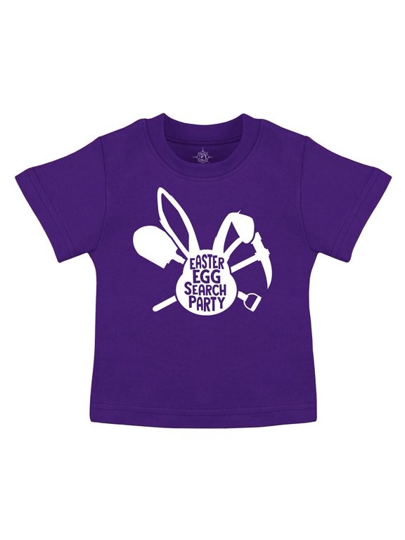 Easter Kids T-Shirt - Easter Egg Search Party - Purple - 4T