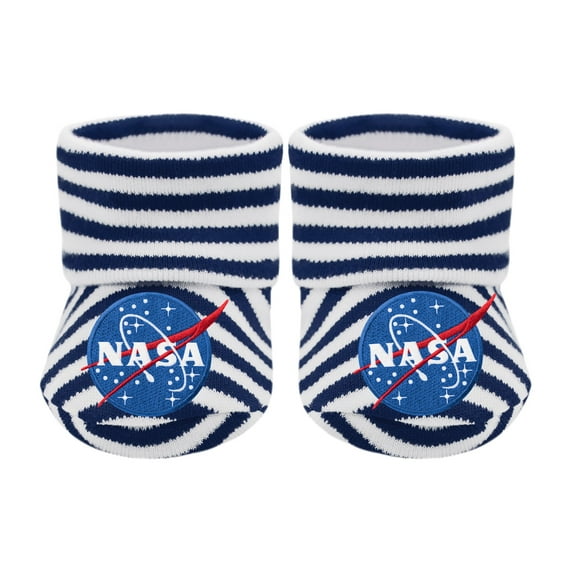 Creative Knitwear Infant Bootie Sock with NASA Embroidery