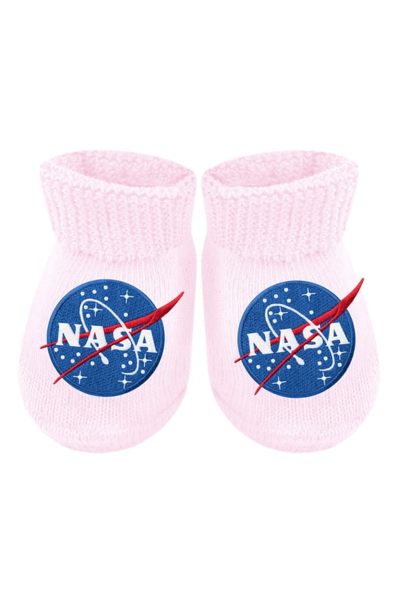 Infant Bootie Sock with NASA Embroidery