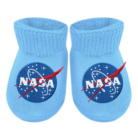 Creative Knitwear Infant Bootie Sock with NASA Embroidery