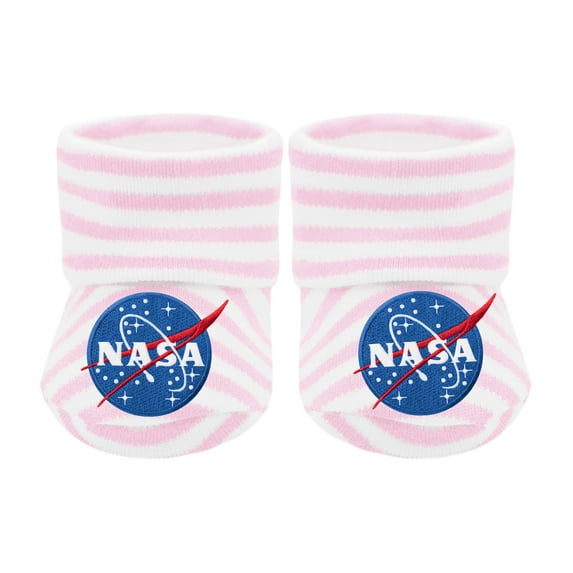 Creative Knitwear Infant Bootie Sock with NASA Embroidery