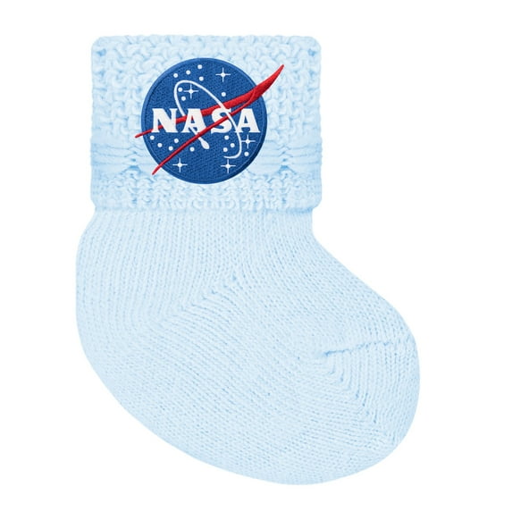 Creative Knitwear Infant Non-Kickoff Bootie with NASA Embroidery