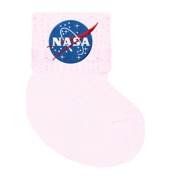 Creative Knitwear Infant Non-Kickoff Bootie with NASA Embroidery