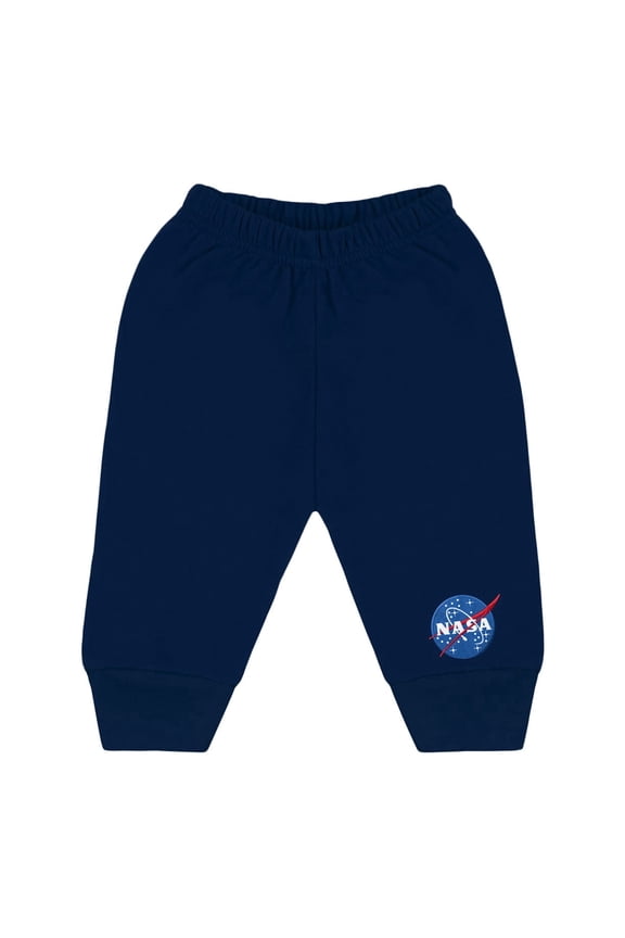 Infant and Toddler Jogger Sweatpants with NASA Embroidery, Sizes 0-3M to 4T