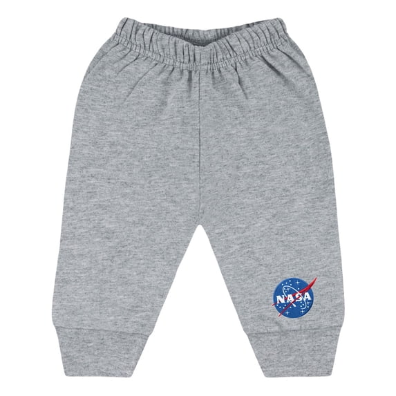 Creative Knitwear Infant and Toddler Jogger Sweatpants with NASA Embroidery, Sizes 0-3M to 4T