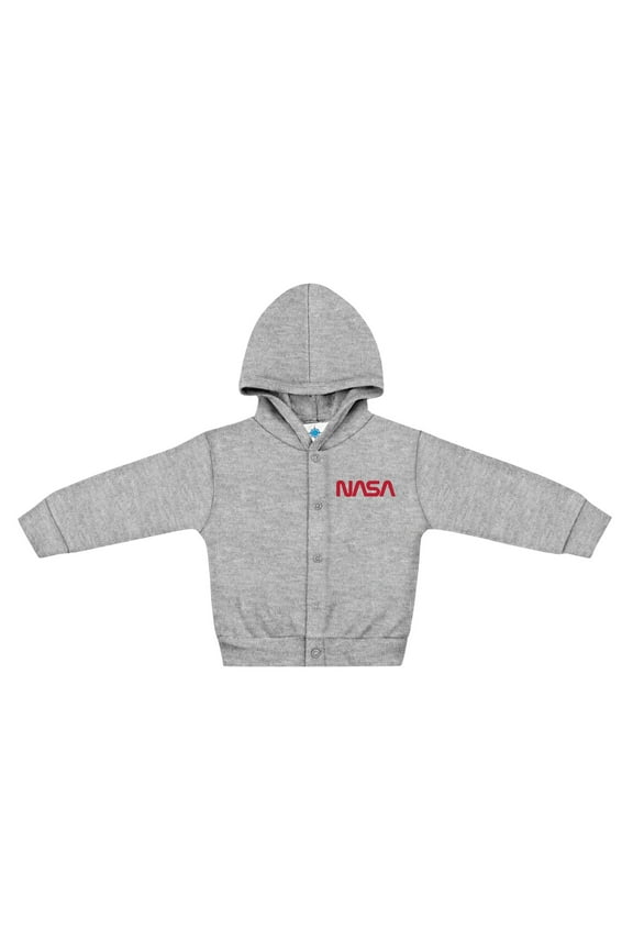 Infant and Toddler NASA Snap Hoodie - Oxford, 3T