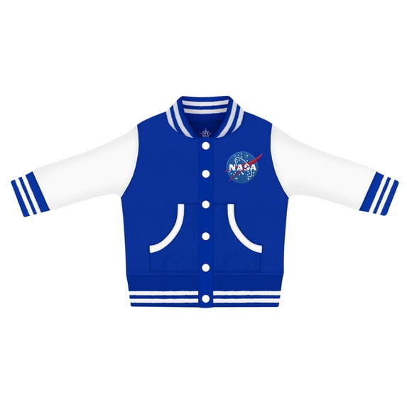 Creative Knitwear Infant and Toddler Varsity Jacket with NASA Embroidery