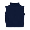 thumbnail image 1 of Creative Knitwear Kids Unisex Full Zip Polar Fleece Vest, Navy, Sizes 12M - Size 8, 1 of 7