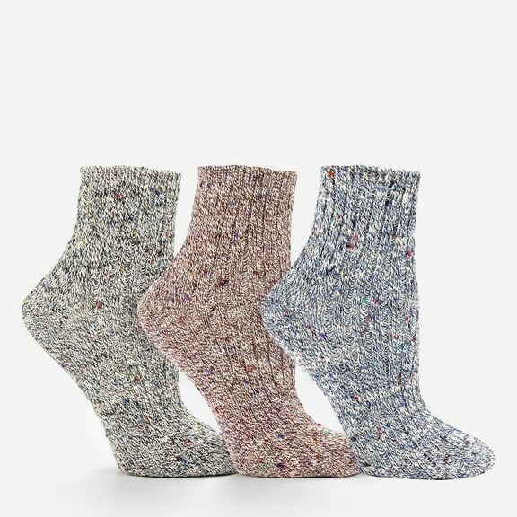 Creative Knitwear Men's and Women's Quarter Boot Sock- 3 Pack