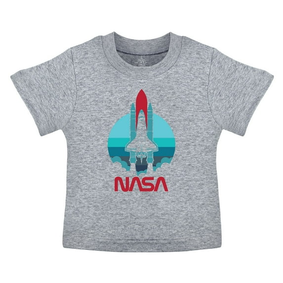 Creative Knitwear NASA Launch Boy's and Girl's Tee Shirts - Infant and Toddler, Oxford, 24 Months