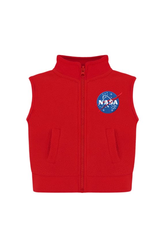 Boys & Girls Polar Fleece Vest with NASA Embroidery, Infant & Toddler, Sizes 12M to 4T