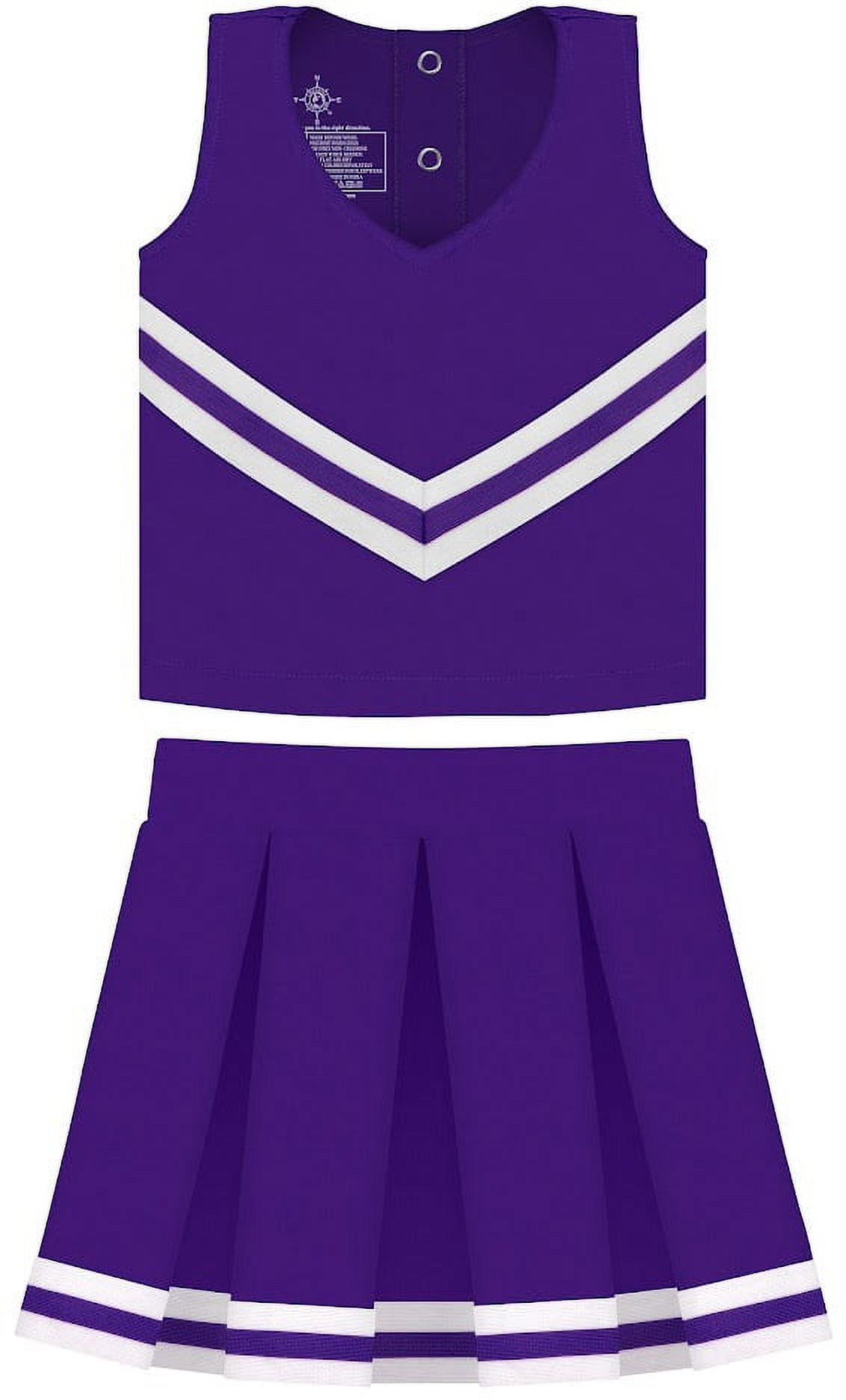 Creative Knitwear Purple Cheerleader Uniform for Toddler and Junior