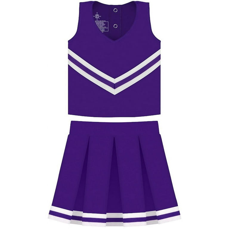 Creative Knitwear Purple Cheerleader Uniform for Toddler and Junior Girls 3 Piece Dress With Bloomers Walmart