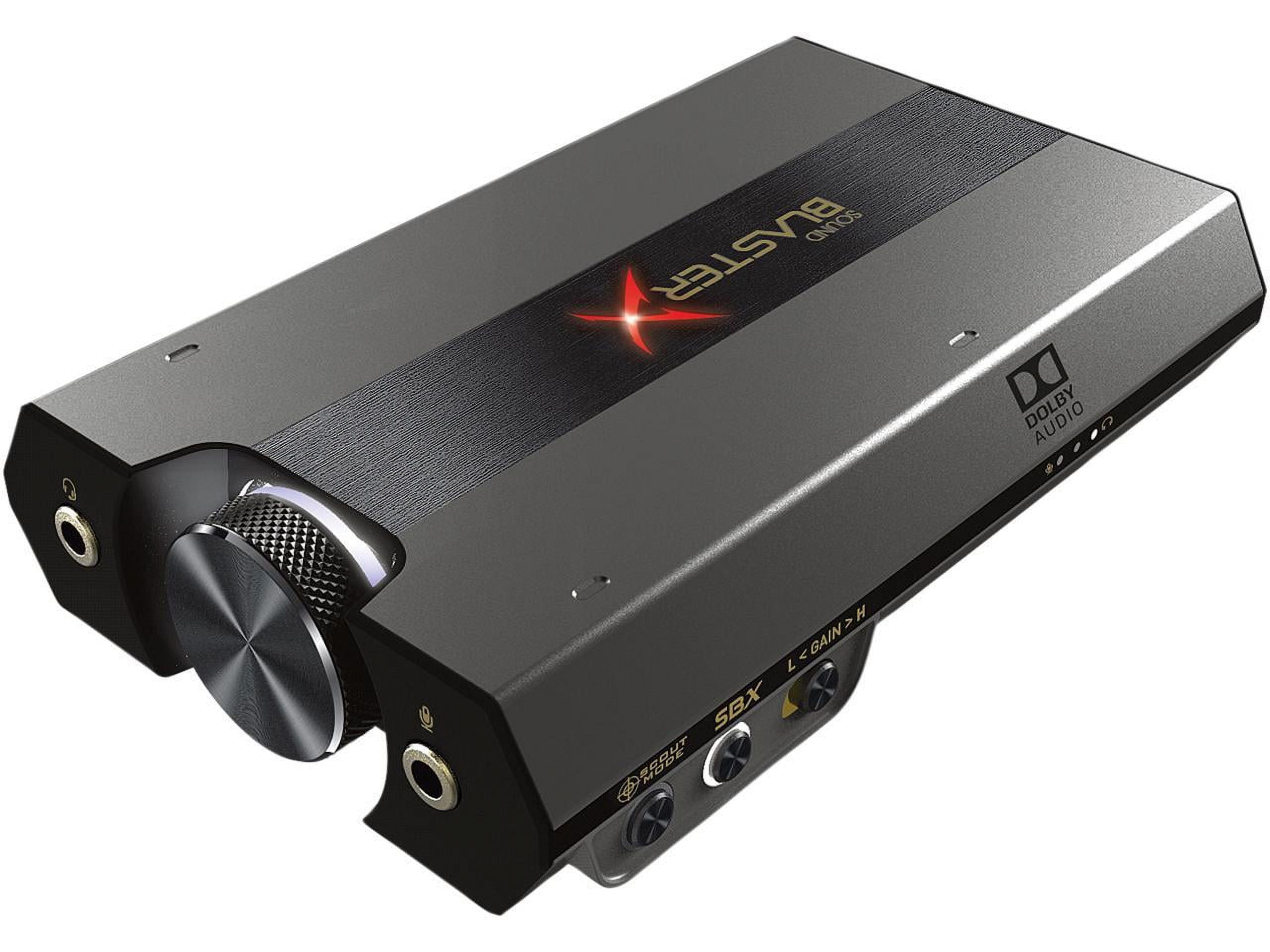 Sound BlasterX G6 External Sound Card - 32 bit DAC, 7.1 Channels