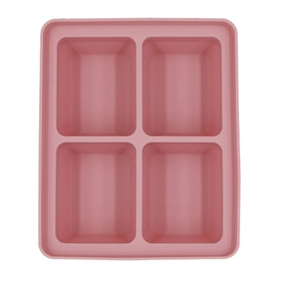 Creative Large Ice Cube Mold with Lid Silicone Material Ice Tray Mold Custom 4/6 Cells Ice Boxes Home Made Quick-fre