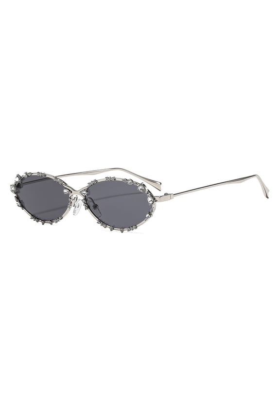 Creative Large Metal Frame Elegant Sunglass Trendy Trendy Props Polarized Lens Eye Protections for Birthday Party