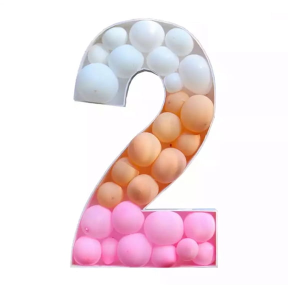 Creative Latex Number Balloon Box Display Stand Party Decoration Set For Birthday Wedding Party Decorations