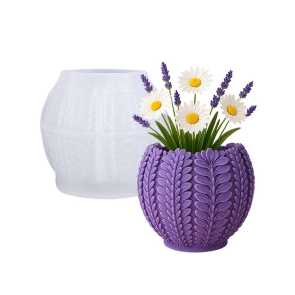 Creative Lavender Silicone Mold For Resin And Planter Making