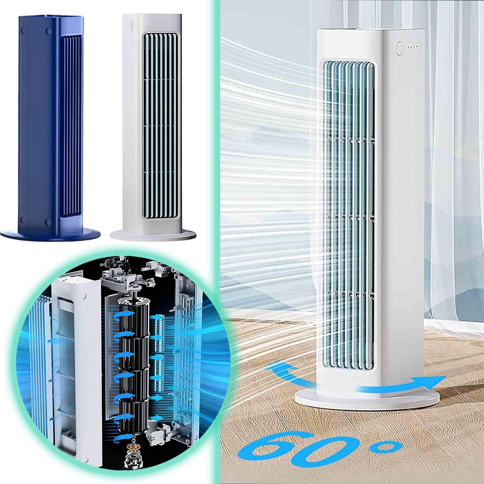 Creative Leafless Tower Fan Functional Vertical/horizontal/wall