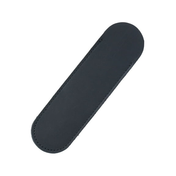 Creative Leather Pen Pouch Holder Single Pencil Bag Pen Case for Rollerball Fountain Ballpoint Pen Black Small Size
