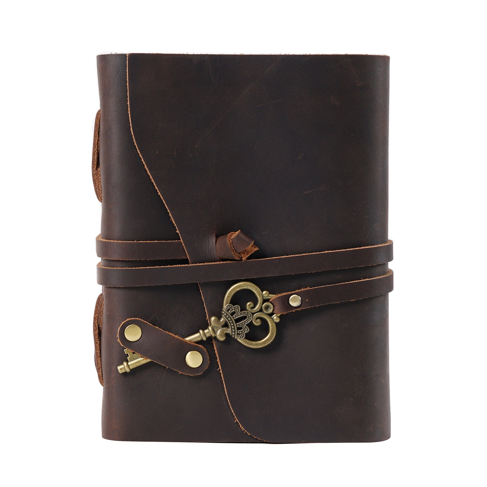 Creative Leather Softcover Notebook Ink-proof Bandage Journal Travel Writing Notepad Birthday for Teens
