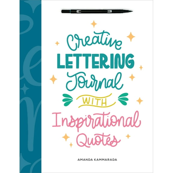 Creative Lettering Journal with Inspirational Quotes, (Paperback)