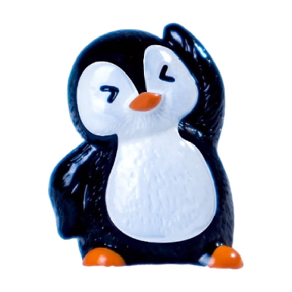 Creative Little Penguin Animal DIY Resin Craft Small Accessories Decoration, Desktop Figurine Collectible