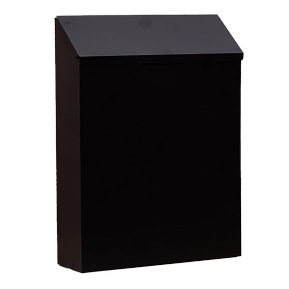 Creative Lockable Wall-Mounted Mailbox: Rustic Wall Decoration With 2 Keys! Black Smile Home