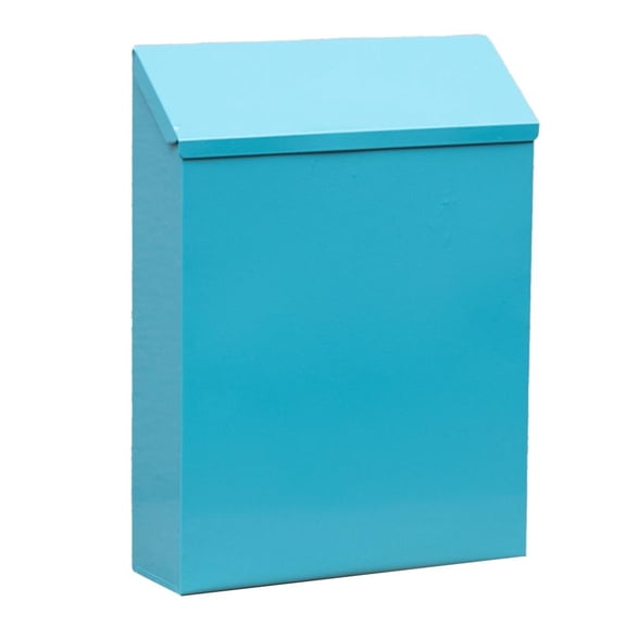 Creative Lockable Wall-Mounted Mailbox: Rustic Wall Decoration With 2 Keys! Blue Smile Home