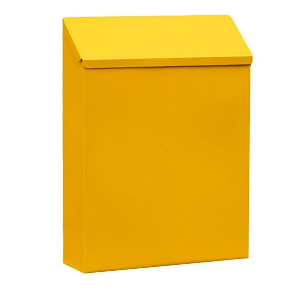 Creative Lockable Wall-Mounted Mailbox: Rustic Wall Decoration With 2 Keys! Yellow Smile Home