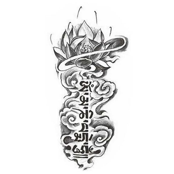 Creative Lotus Totem Fashion Fake Body Tattoo Design Tattoo Stickers