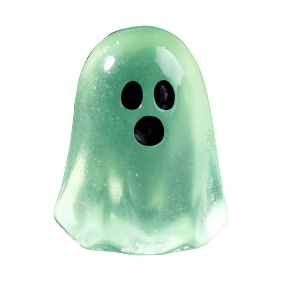 Creative Luminous Cute Ghost Shaped Small Ornaments Glow In The Dark Diy Decoration Accessories For Crafting Jewelry And Home Party Decor