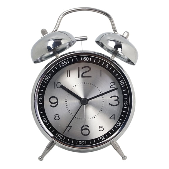 Creative Luminous Quartz Alarm Clock With Timing Function Kraft Paper Box, Battery Not Included Galvanized Metal Precision Clock For Home Use, Fashion Night Light Desk Clock For Bedroom Office Table