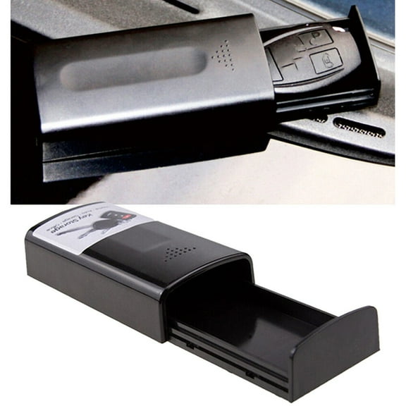 Creative Magnetic Black Key Safe Box Auto Key Holder Hidden Storage Outdoor Stash Auto Key Box Interior Accessories