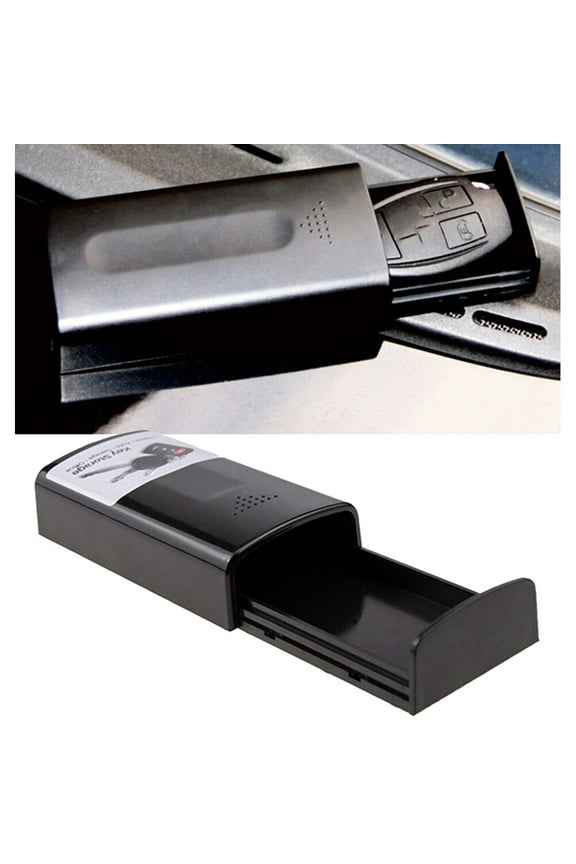 Creative Magnetic Black Key Safe Box Auto Key Holder Hidden Storage Outdoor Stash Auto Key Box Interior Accessories
