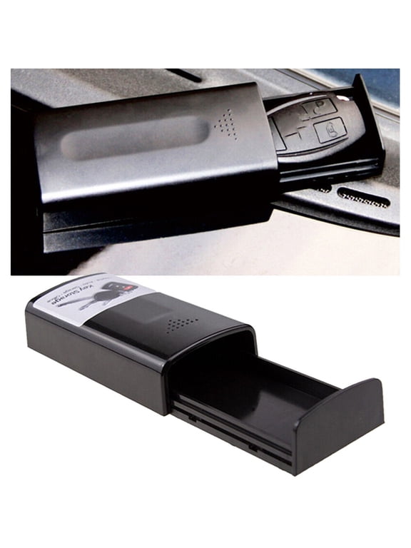 Creative Magnetic Black Key Safe Box Auto Key Holder Hidden Storage Outdoor Stash Auto Key Box Interior Accessories