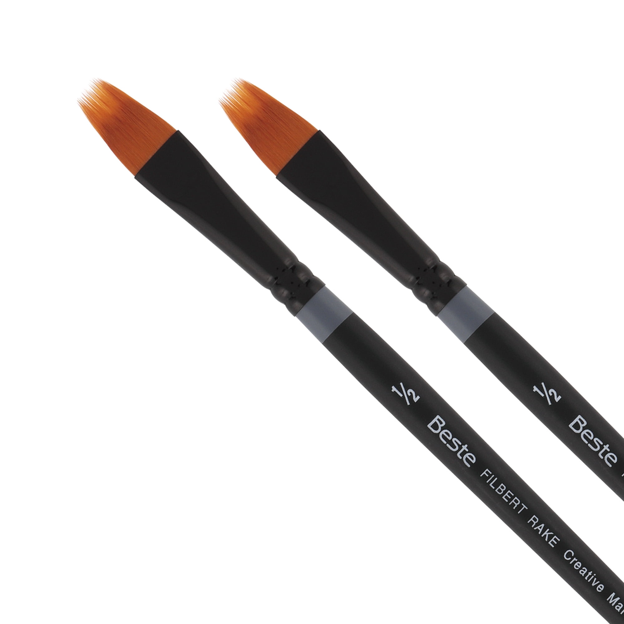 Filbert Rake Brush Creative Mark Beste Golden Taklon Filbert Rake 1/2