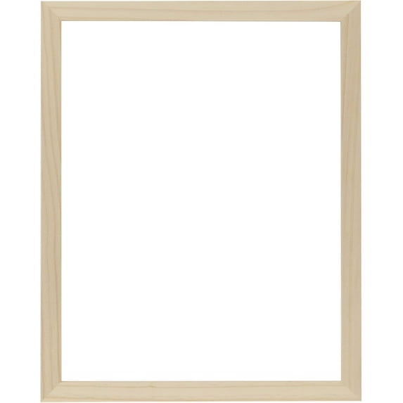 Creative Mark Ambiance Unfinished Deep Gallery Frame, 16x20" Open Back Natural Wood Frames for Canvas and Mounted Artwork, 3/4" Face, 1-1/4" Deep, No Glass or Backing