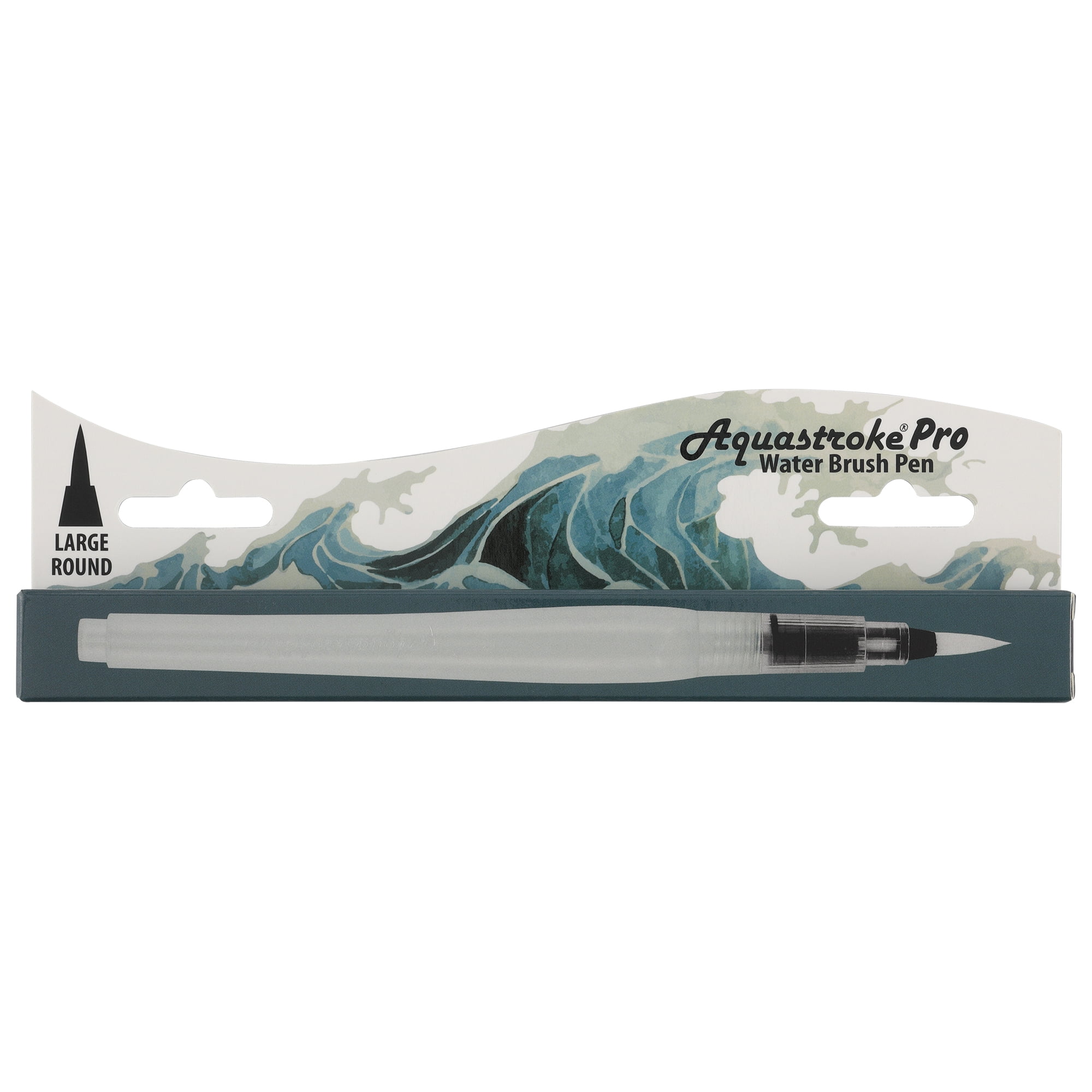 Creative Mark Aquastroke Pro Water Brush Pen - Water Soluble Paint Brushes Perfect For On-The-Go Or In The Studio - Round (Large)