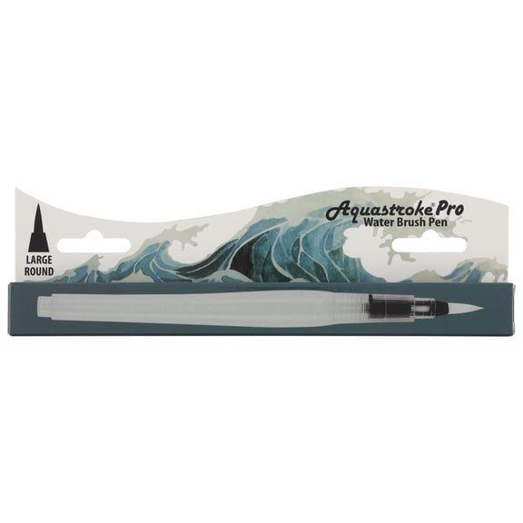 Creative Mark Aquastroke Pro Water Brush Pen - Water Soluble Paint Brushes Perfect For On-The-Go Or In The Studio - Round (Large)