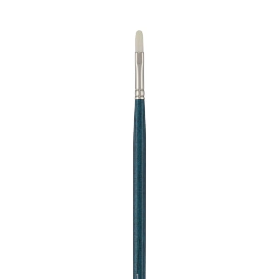 Creative Mark Berlin Synthetic Long Handle Artist Brush - Filbert # 1 - Handmade in Germany Art Paint Brush w/ Synthetic Filament for Acrylics, Oils, Alkyds - Art Brush w/ Sustainable Wood Handle