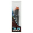 thumbnail image 1 of Creative Mark Best Golden Taklon Paint Brushes- Try-Me Watercolor Set of 7- Multi-Diameter Natural Bristle Watercolor Brushes- Short Handle Paint Brush For Artists, Watercolor, Acrylic Paint & Gouache, 1 of 7