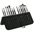 thumbnail image 1 of Creative Mark Black Swan Paint Brush Set Synthetic Red Sable Brushes For Acrylics, Oils, Glazings & Heavy Body Media - [Set of 23 Assorted Brushes w/ Brush Easel Case], 1 of 7