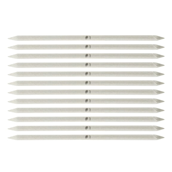 Creative Mark Blending Stumps - Solid Double-Ended Blending Stumps For Blending Charcoal, Pencils, Pastels, and More! - [Size # 1 - 12 Count]