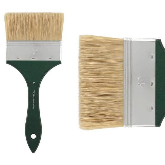Creative Mark Bonn Bristle Blend Mottler Brush - Mottler Synthetic Hair Paint Brush for Large Scale Work, Acrylic or Oil Paint, and Artists - 4 Inch