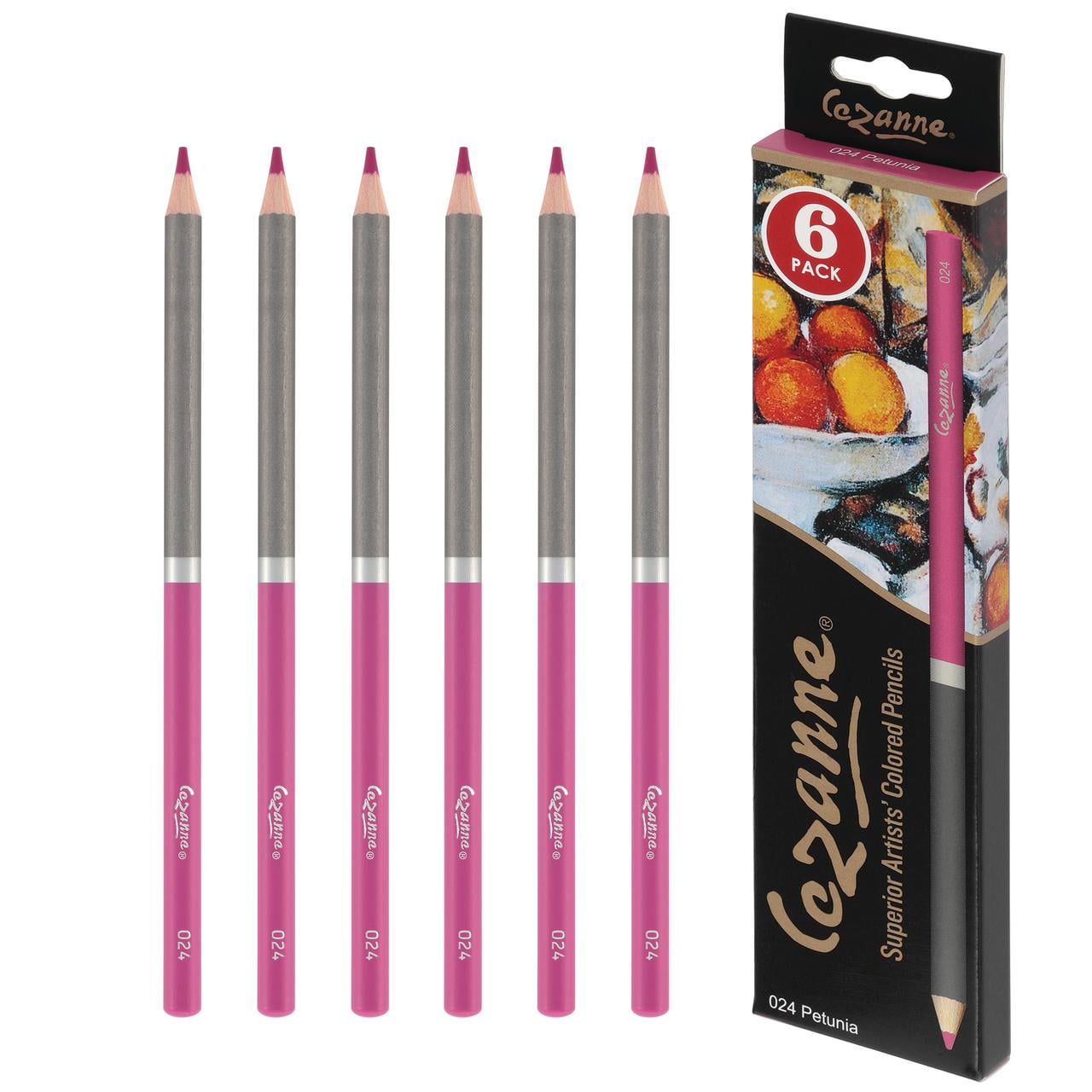 Creative Mark Cezanne Premium Colored Pencils Petunia 6 Pack Highly