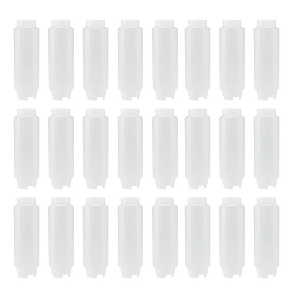 Creative Mark Cylo FIFO Squeeze Bottle -Empty - 24 Pack - 20 oz. Inverted Squeeze Bottle with Air-Tight Non-Drip Silicone Valve; Acrylic Paint, Sauce & Condiment Bottles for Painters and Food Industry